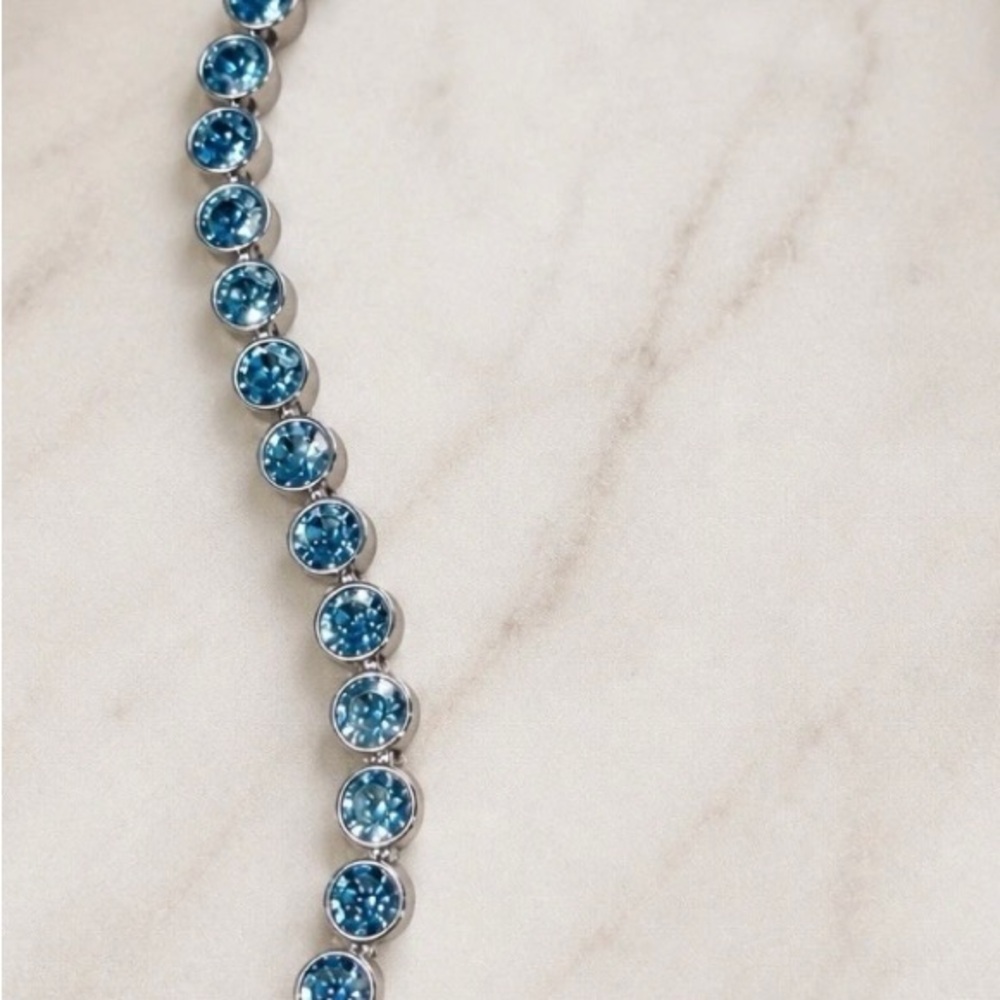 Touchstone Crystal Aquamarine Ice Bracelet